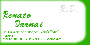 renato darnai business card